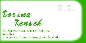 dorina kensch business card
